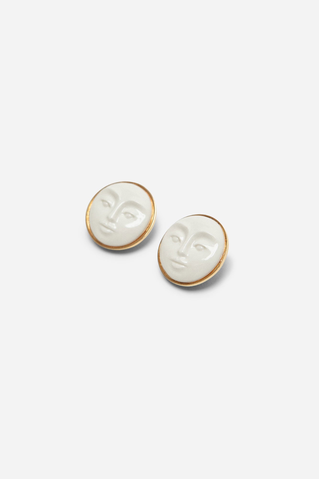LUNAR FACE EARRINGS - ANDRESGALLARDO