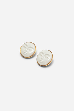LUNAR FACE EARRINGS - ANDRESGALLARDO