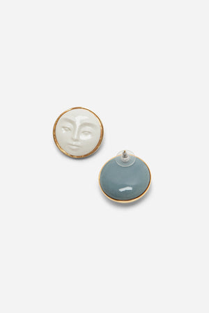 LUNAR FACE EARRINGS - ANDRESGALLARDO