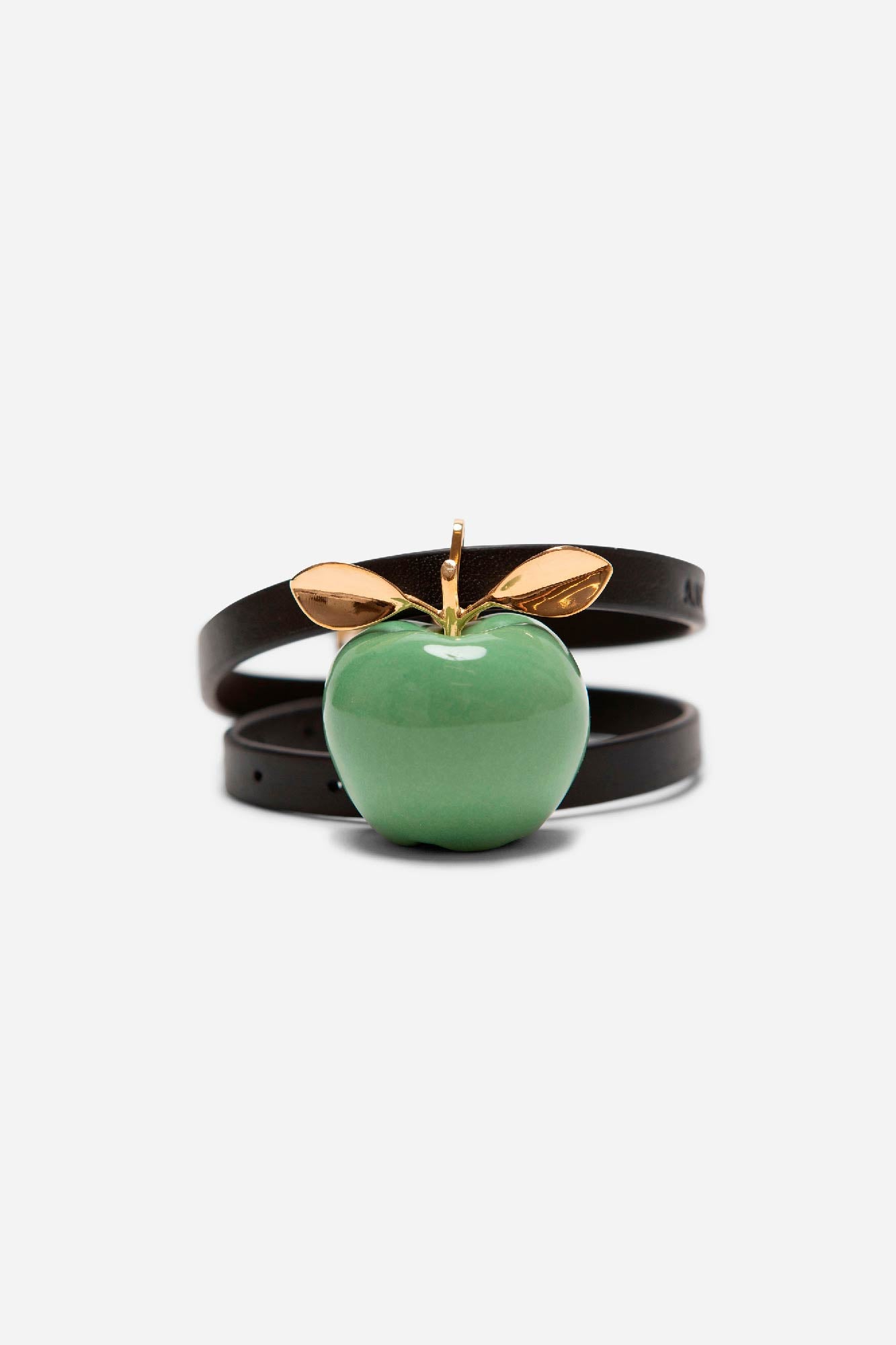 APPLE LEATHER CHOKER - ANDRESGALLARDO