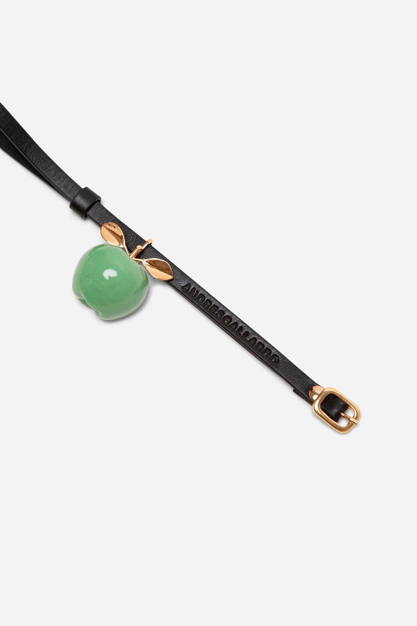 APPLE LEATHER CHOKER - ANDRESGALLARDO