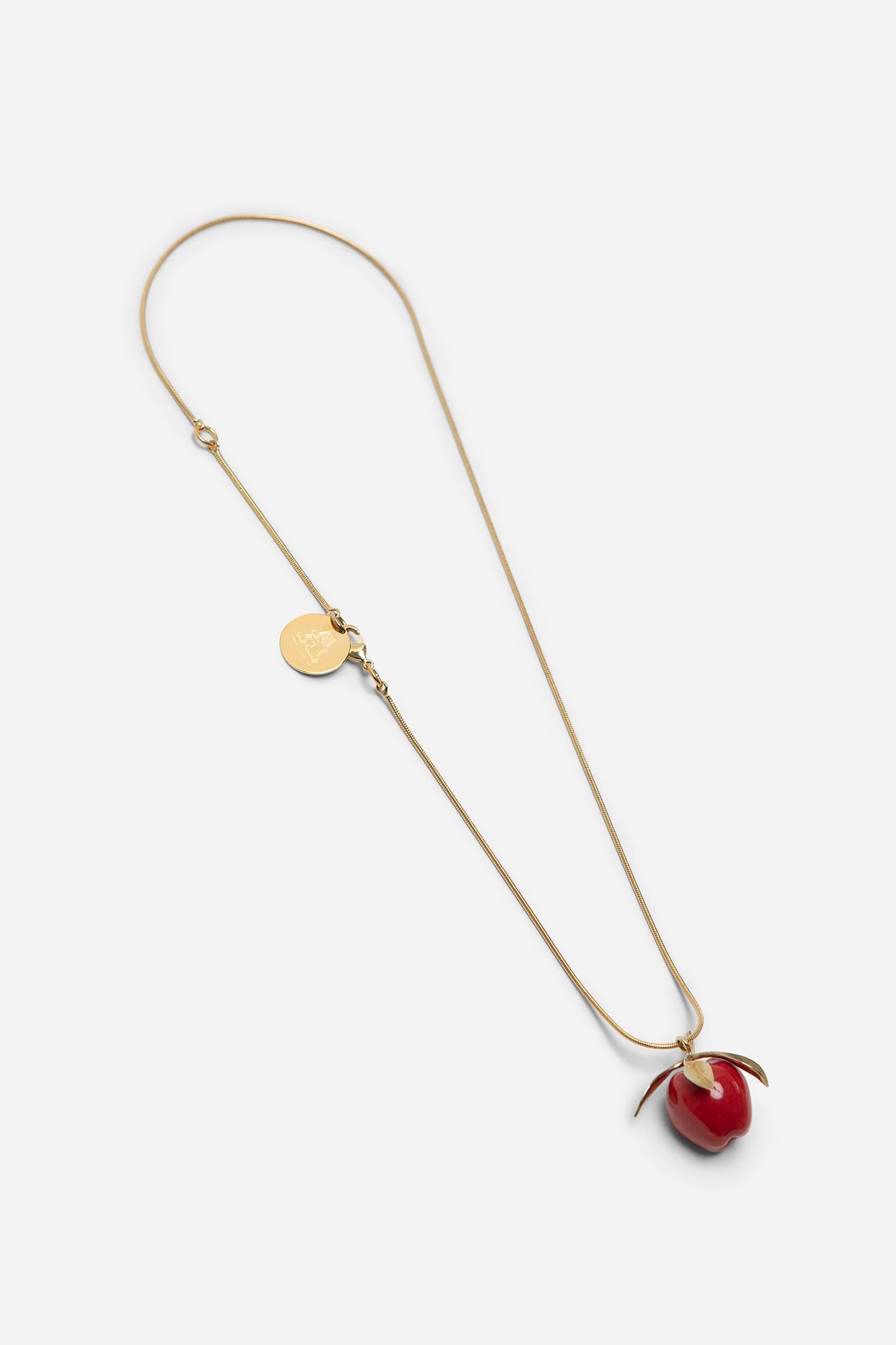 APPLE STEM NECKLACE RED - ANDRESGALLARDO