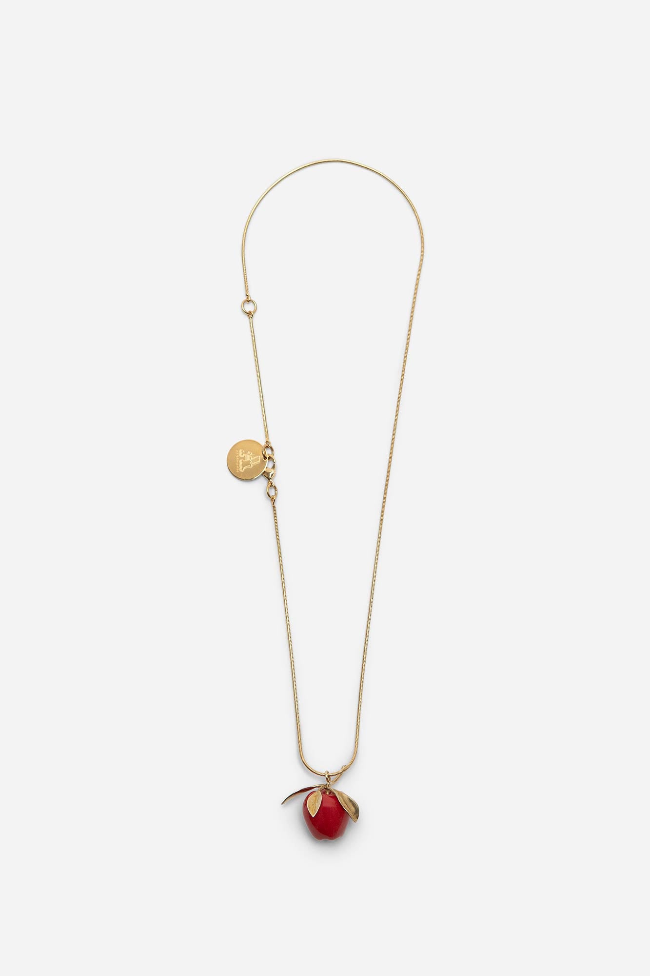 APPLE STEM NECKLACE RED - ANDRESGALLARDO