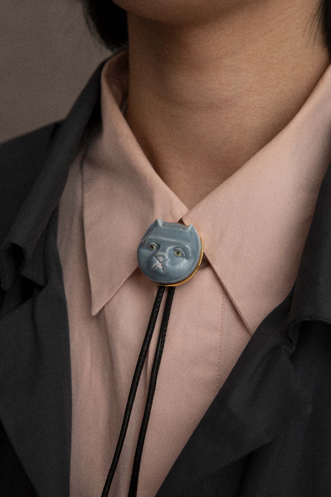 CAT FACE BOLO TIE - ANDRESGALLARDO