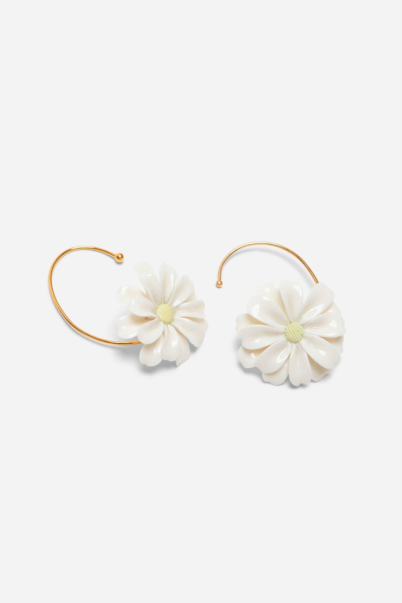 DAISY BIG EARRINGS GOLD - ANDRESGALLARDO