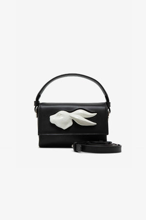 FLAP MINI RABBIT HEAD BAG BLACK - ANDRESGALLARDO