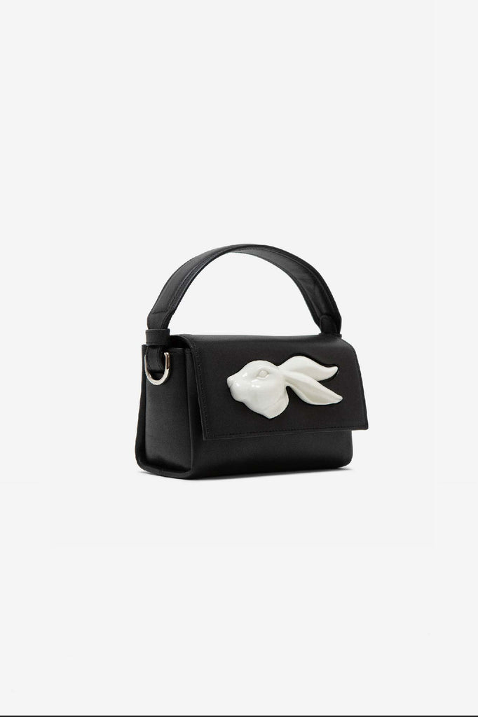 FLAP MINI RABBIT HEAD BAG BLACK – ANDRESGALLARDO