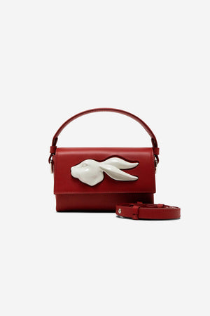 FLAP MINI RABBIT HEAD BAG TOMATO - ANDRESGALLARDO
