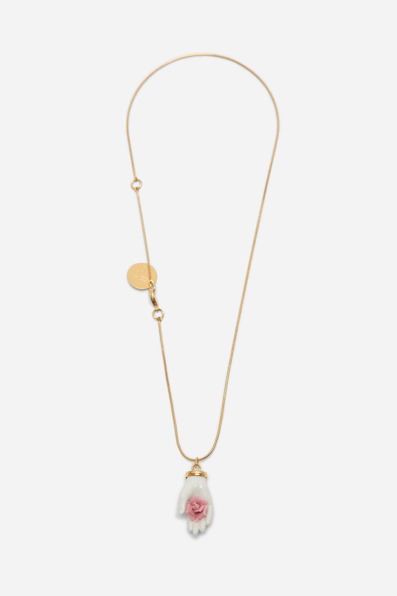 LITTLE HAND & ROSE NECKLACE - ANDRESGALLARDO