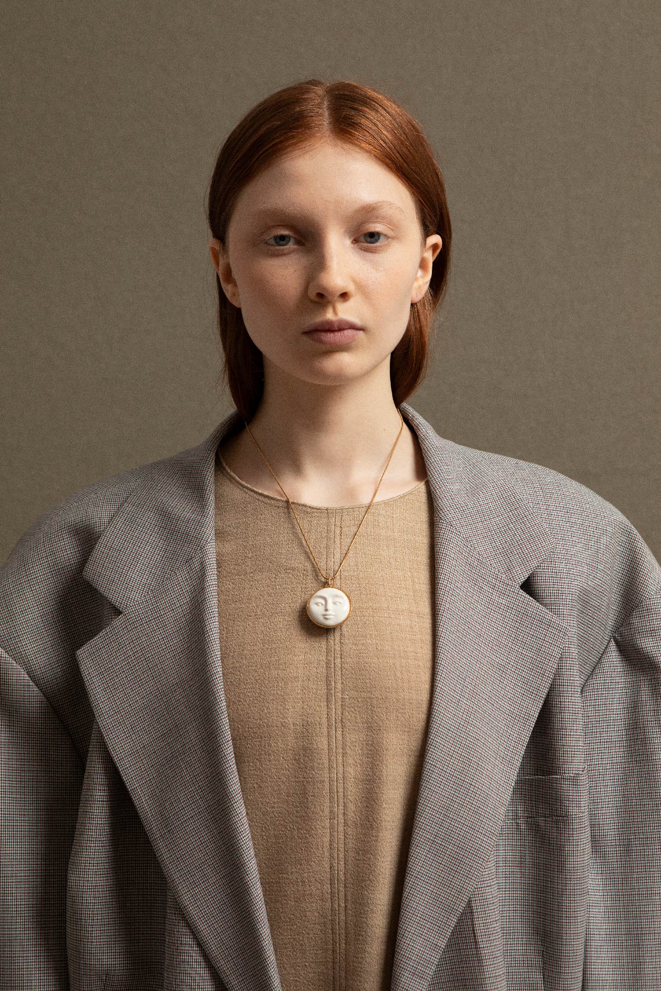 LUNAR FACE NECKLACE - ANDRESGALLARDO