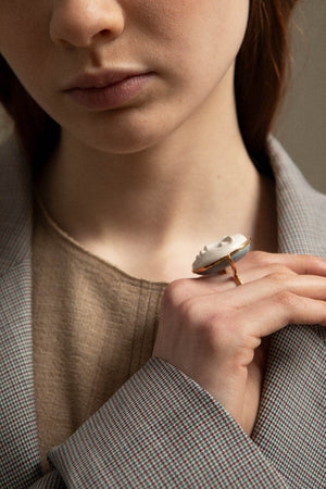 LUNAR FACE RING - ANDRESGALLARDO