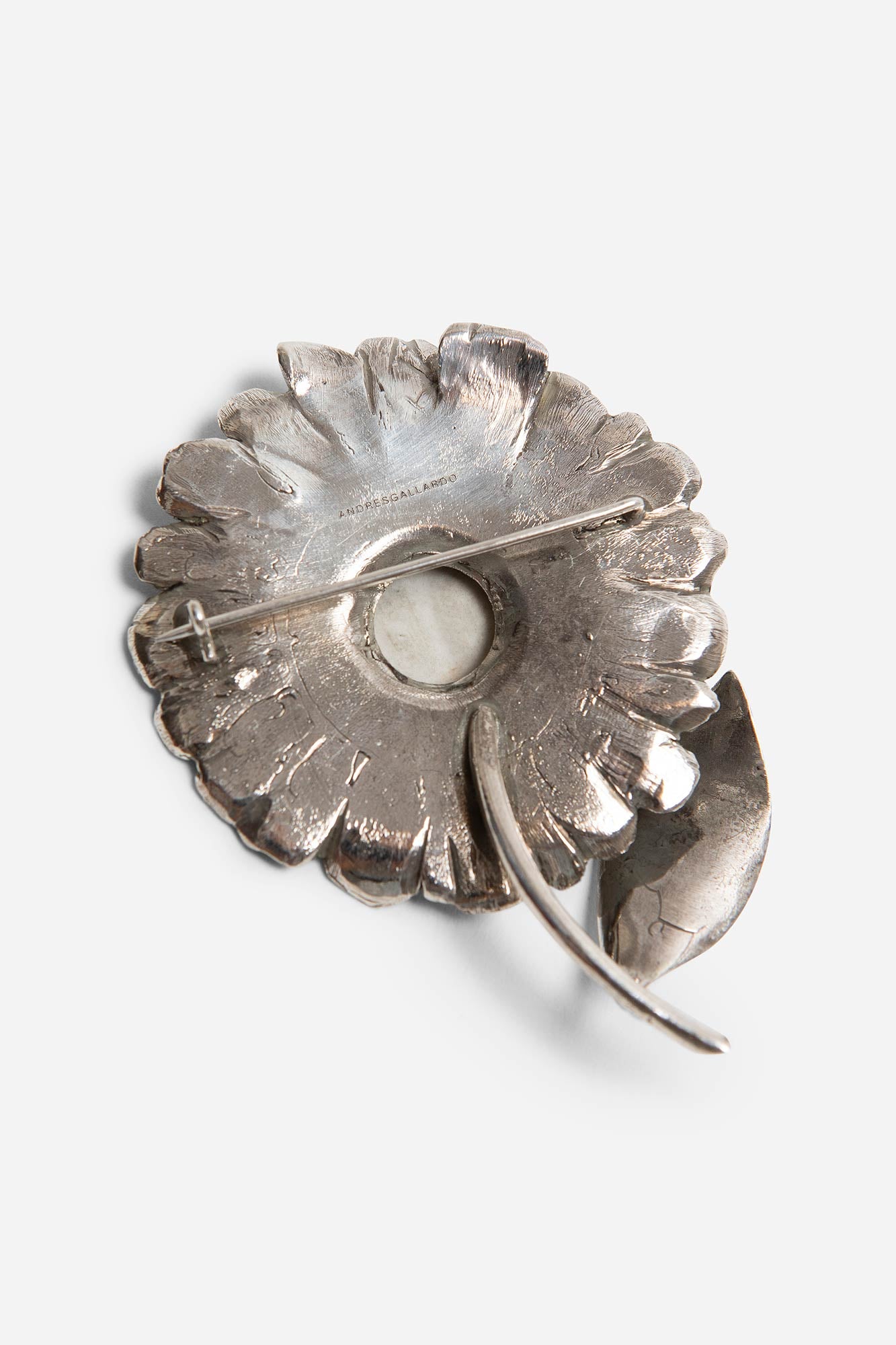 MARGUERITE BROOCH SILVER - ANDRESGALLARDO