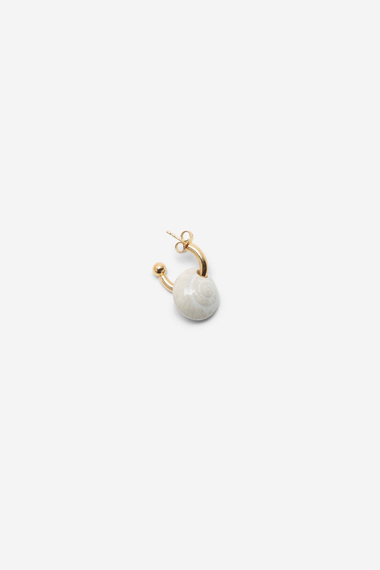 SNAIL MINI HOOP EARRINGS - ANDRESGALLARDO