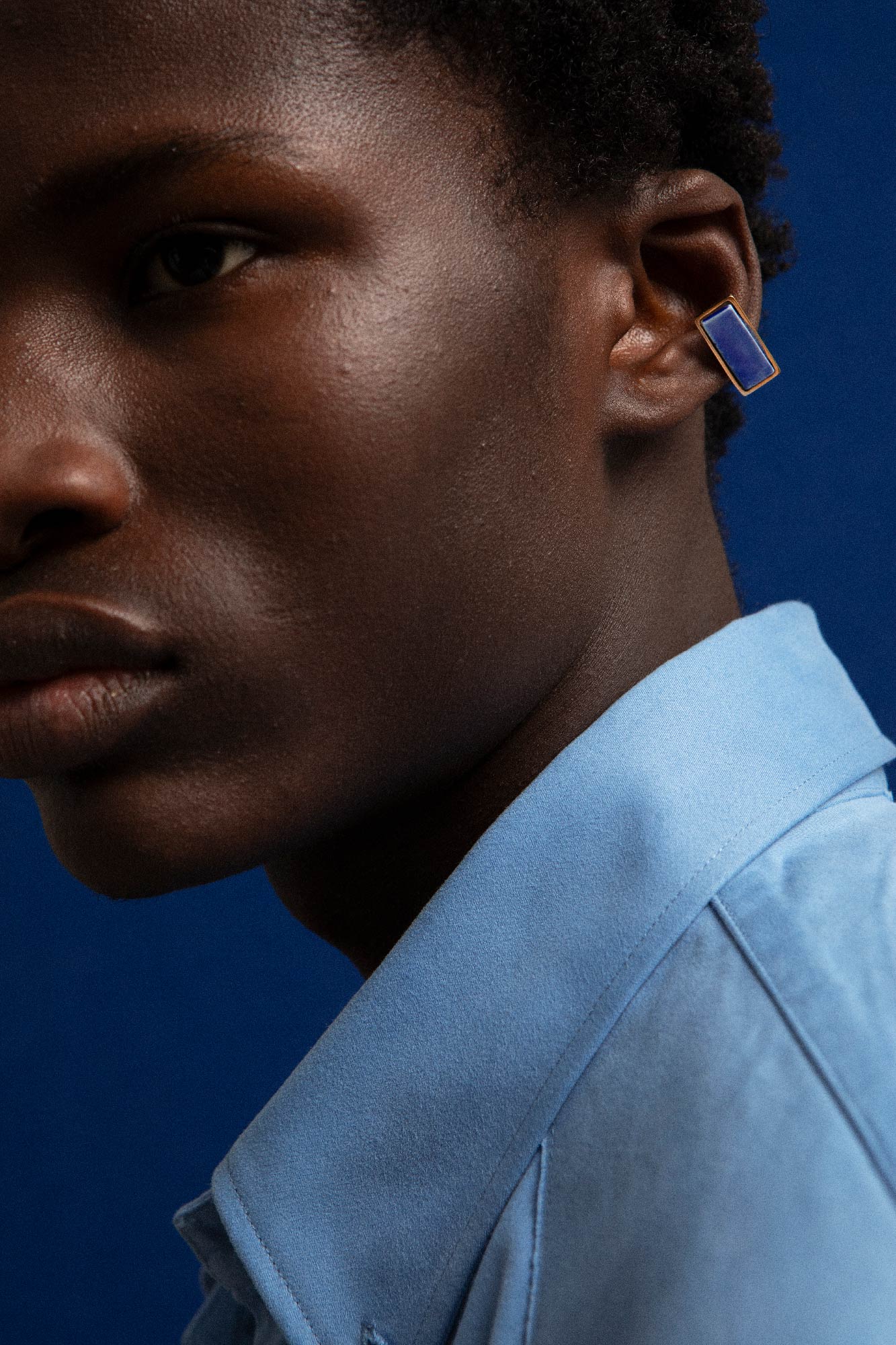RECTANGULAR HELIX EARRING