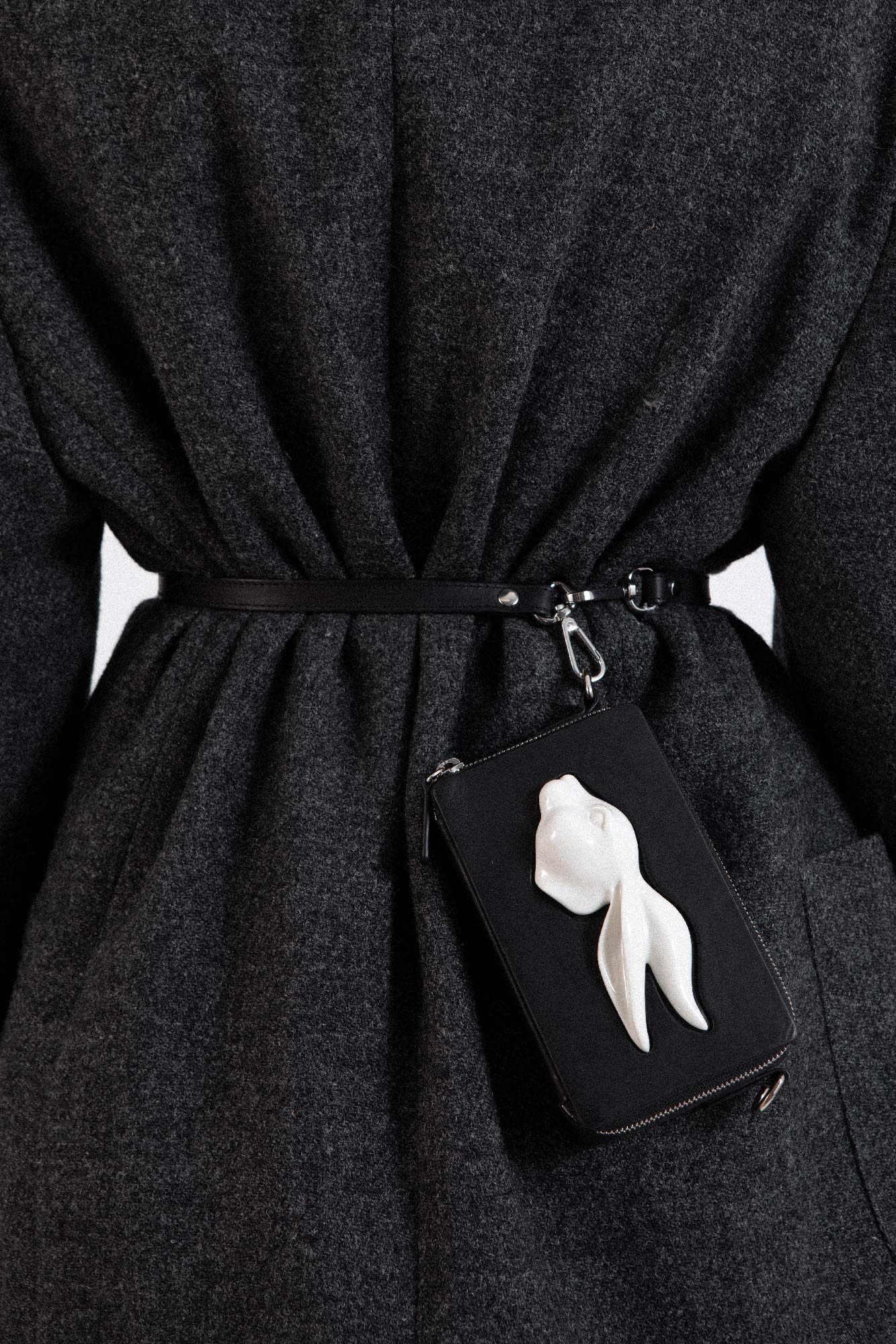 RECTANGULAR RABBIT HEAD MINI BAG BLACK – ANDRESGALLARDO