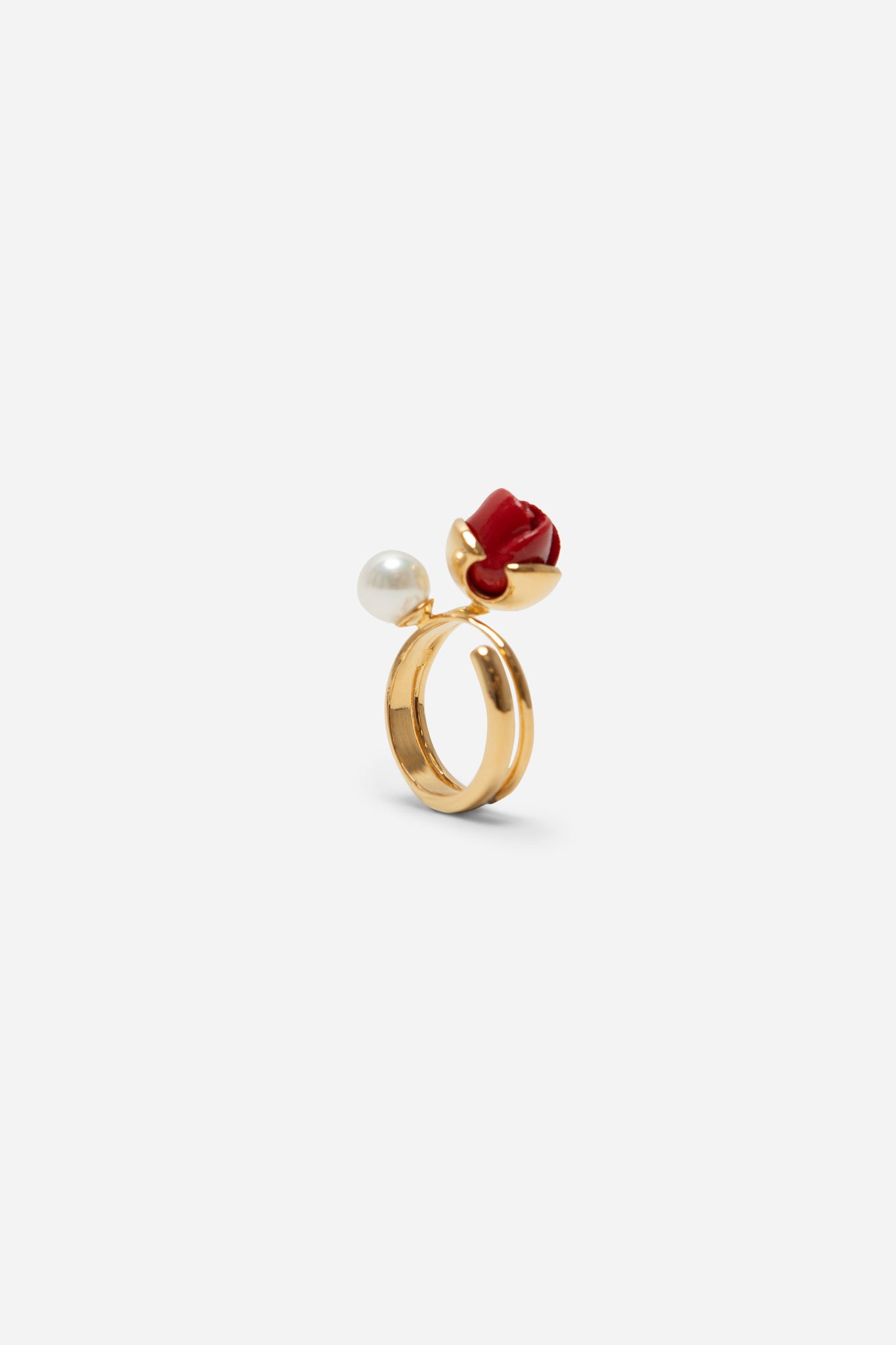 ROSEBUD & PEARL RING - ANDRESGALLARDO