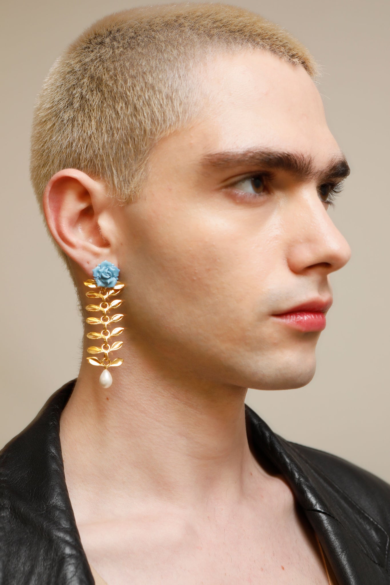 ROSE FALL PEARL EARRINGS - ANDRESGALLARDO