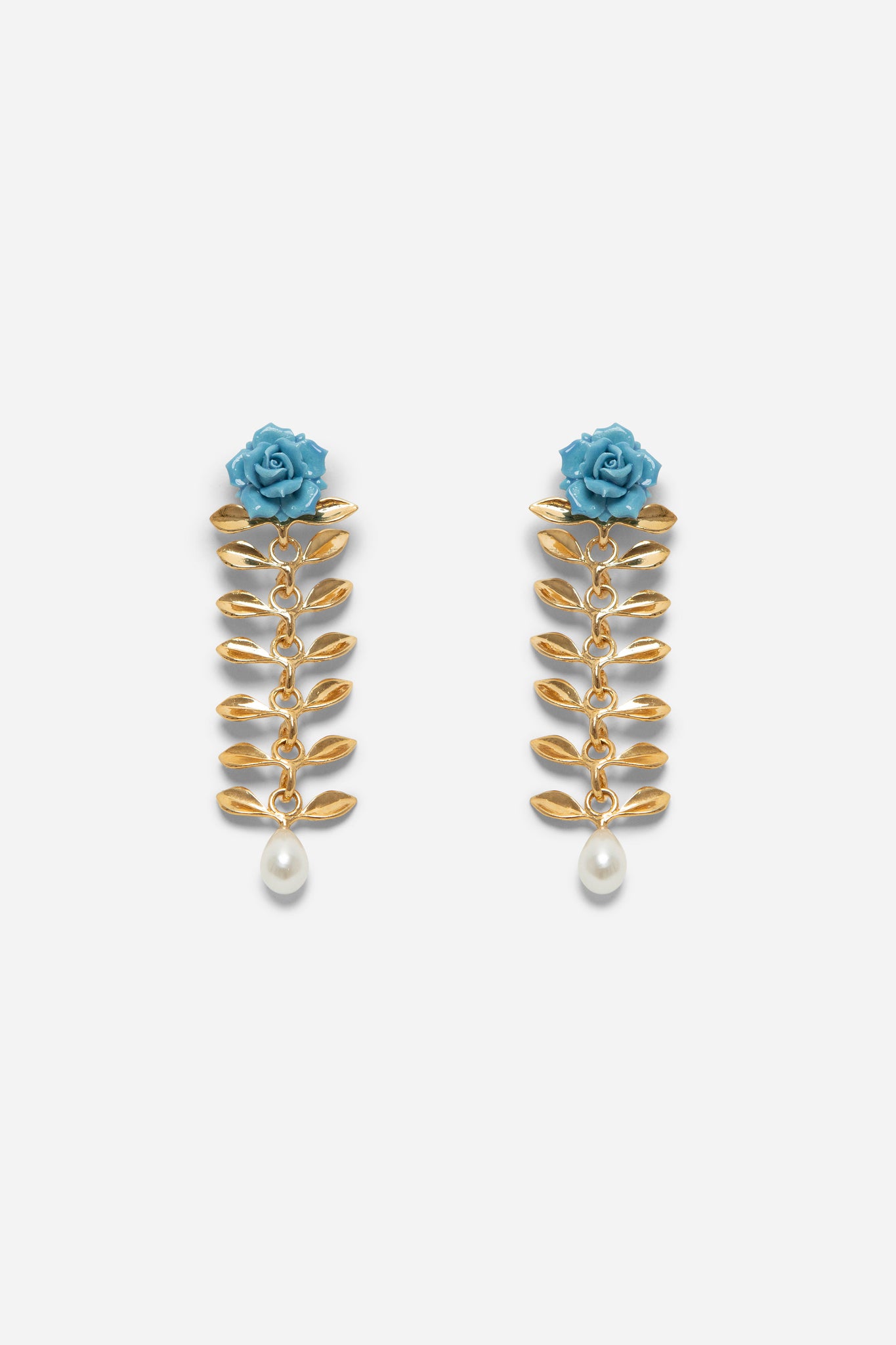 ROSE FALL PEARL EARRINGS - ANDRESGALLARDO