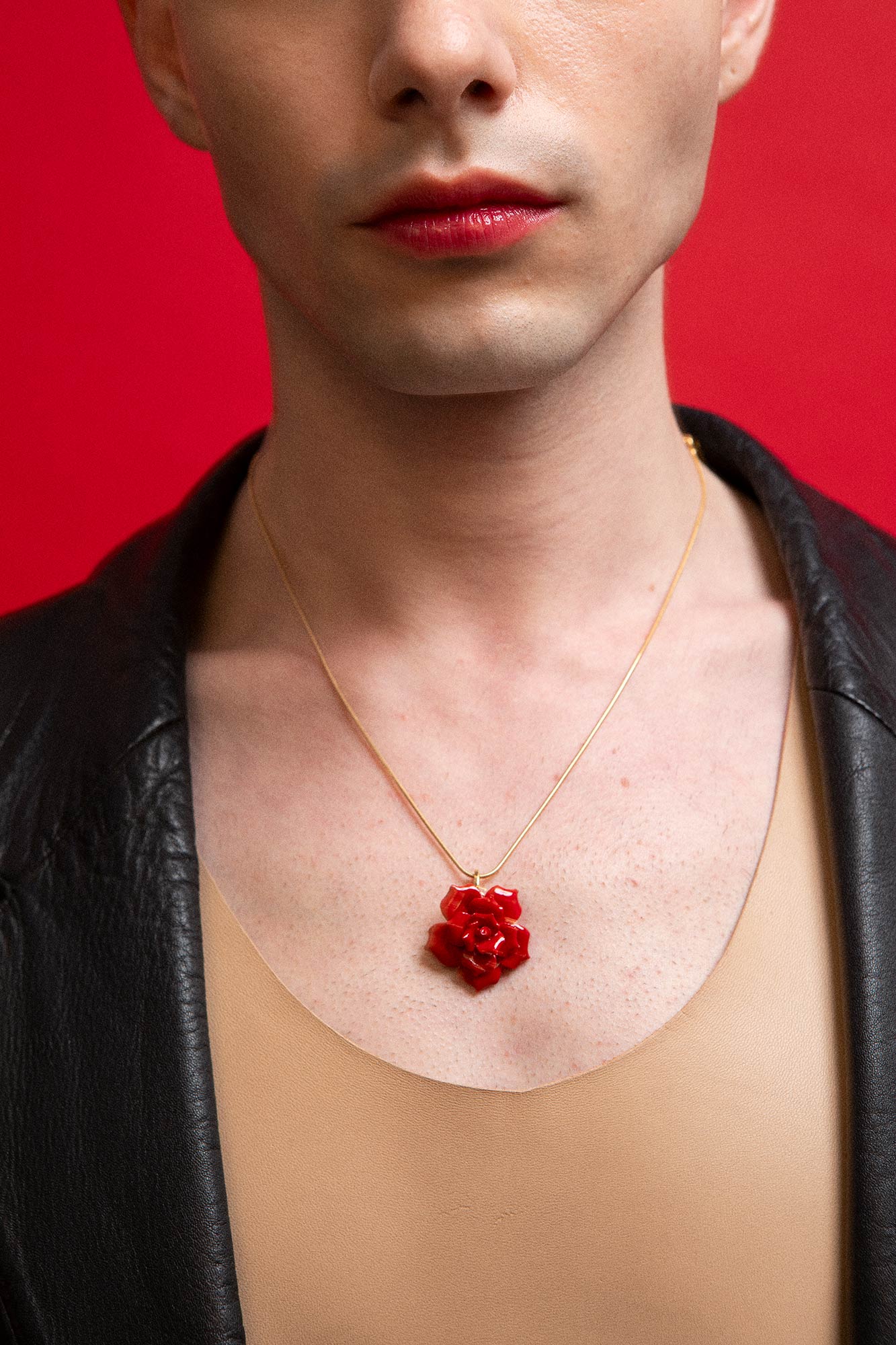 ROSE PENDANT RED - ANDRESGALLARDO