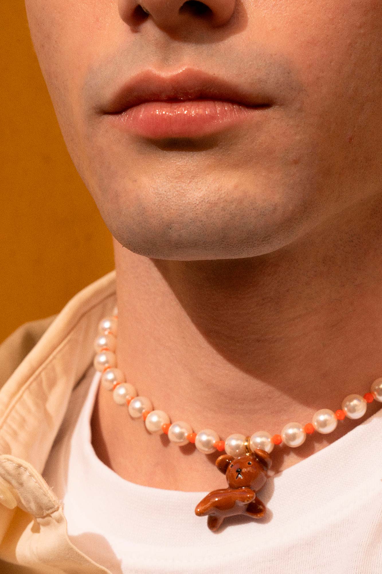 SNUFFY & PEARLS NECKLACE -ANDRESGALLARDO