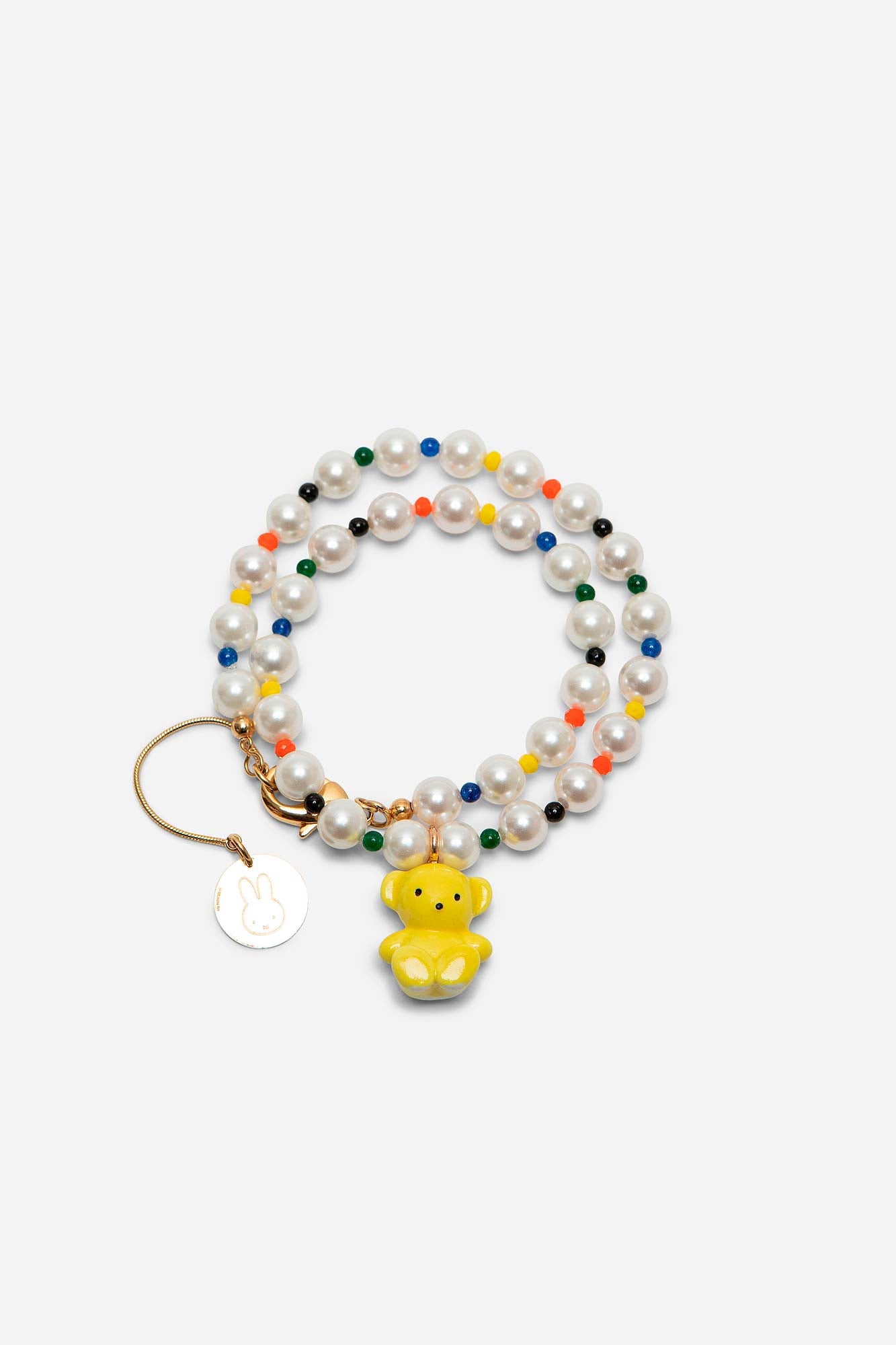 TEDDY BEAR & PEARLS NECKLACE - ANDRESGALLARDO