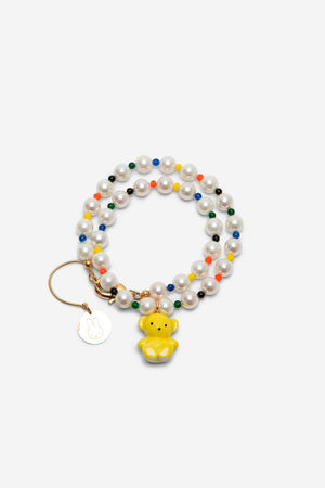 TEDDY BEAR & PEARLS NECKLACE - ANDRESGALLARDO
