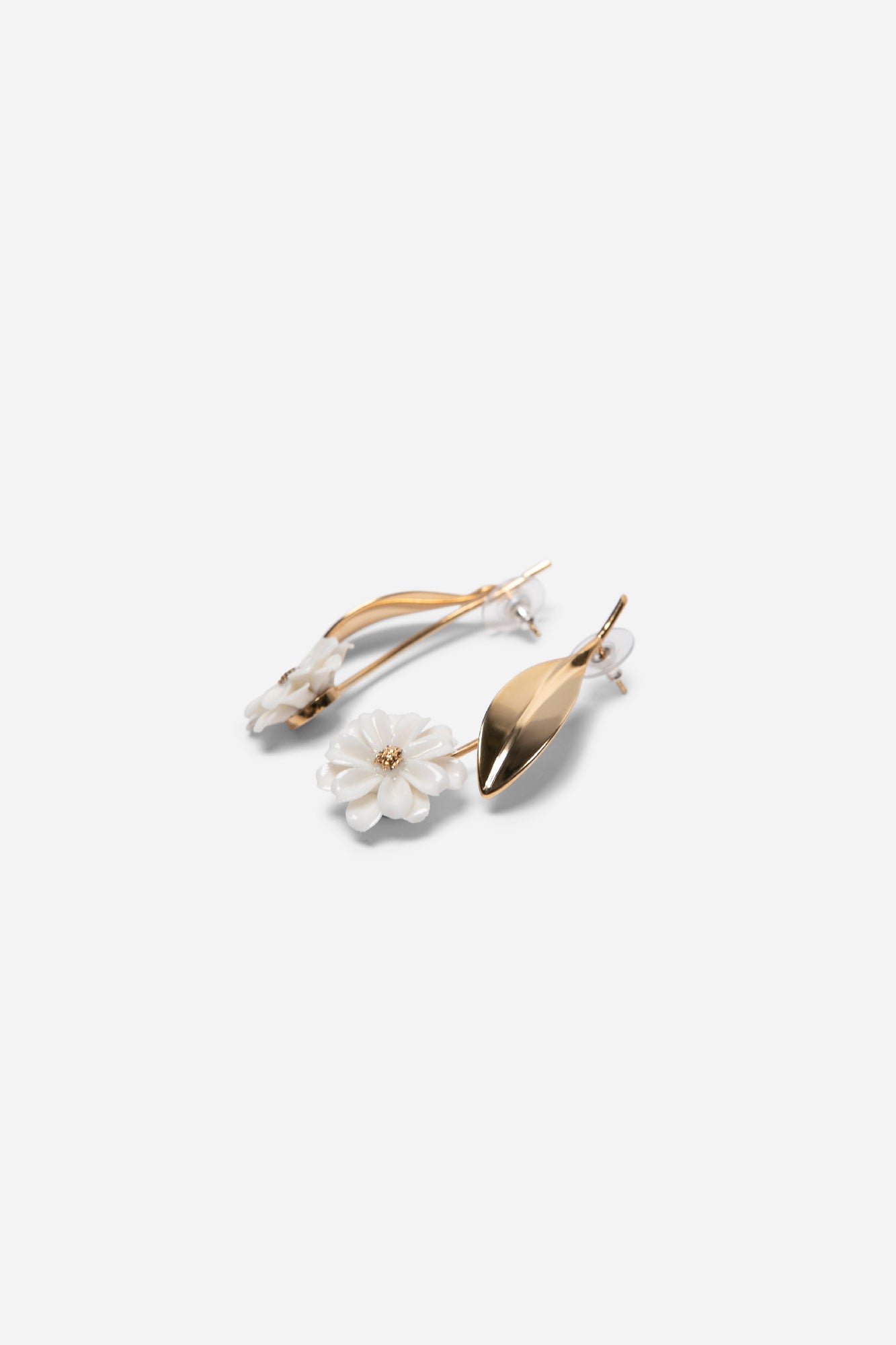 DAISY STEM EARRINGS GOLD - ANDRESGALLARDO