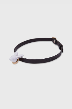 RABBIT HEAD LEATHER CHOKER - ANDRESGALLARDO