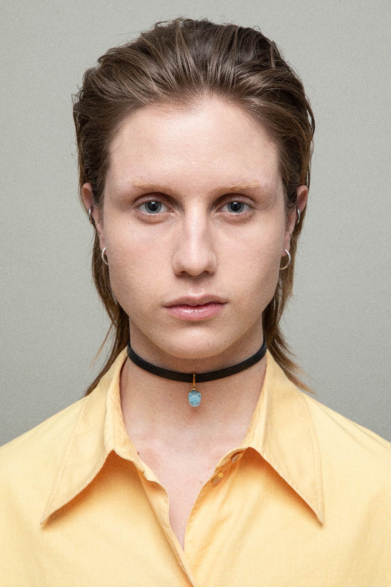SUBTLE CAT LEATHER CHOKER - ANDRESGALLARDO