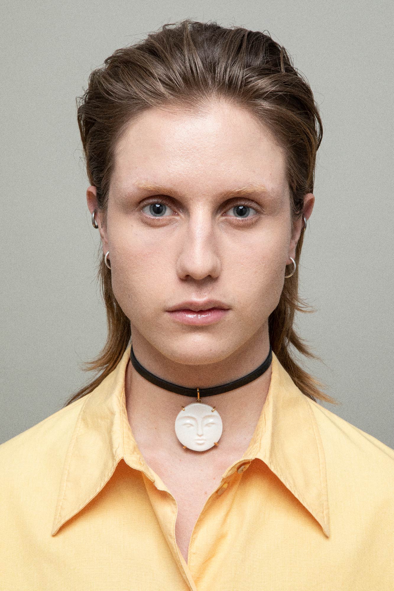 MOON LEATHER CHOKER - ANDRESGALLARDO