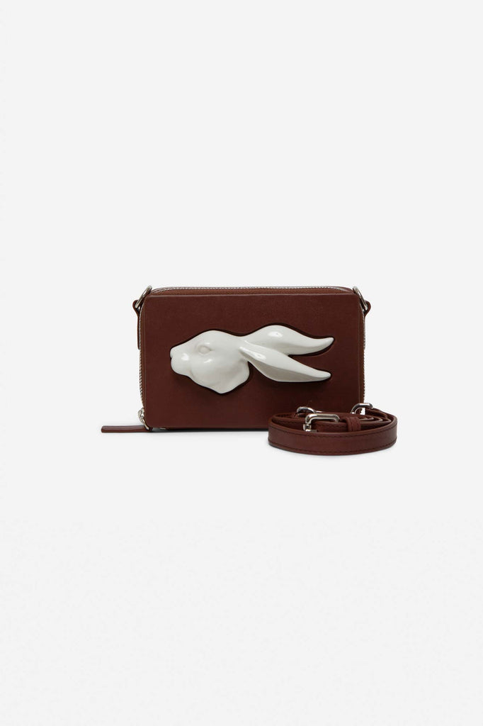 RECTANGULAR RABBIT HEAD MINI BAG COCOA – ANDRESGALLARDO