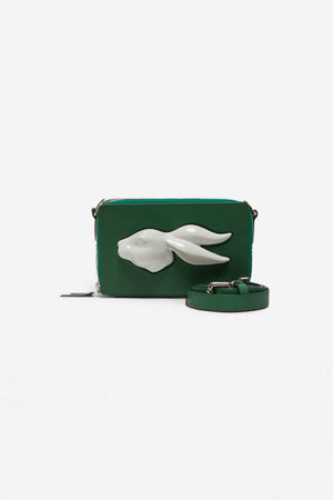 RECTANGULAR RABBIT HEAD MINI BAG FOREST - ANDRESGALLARDO