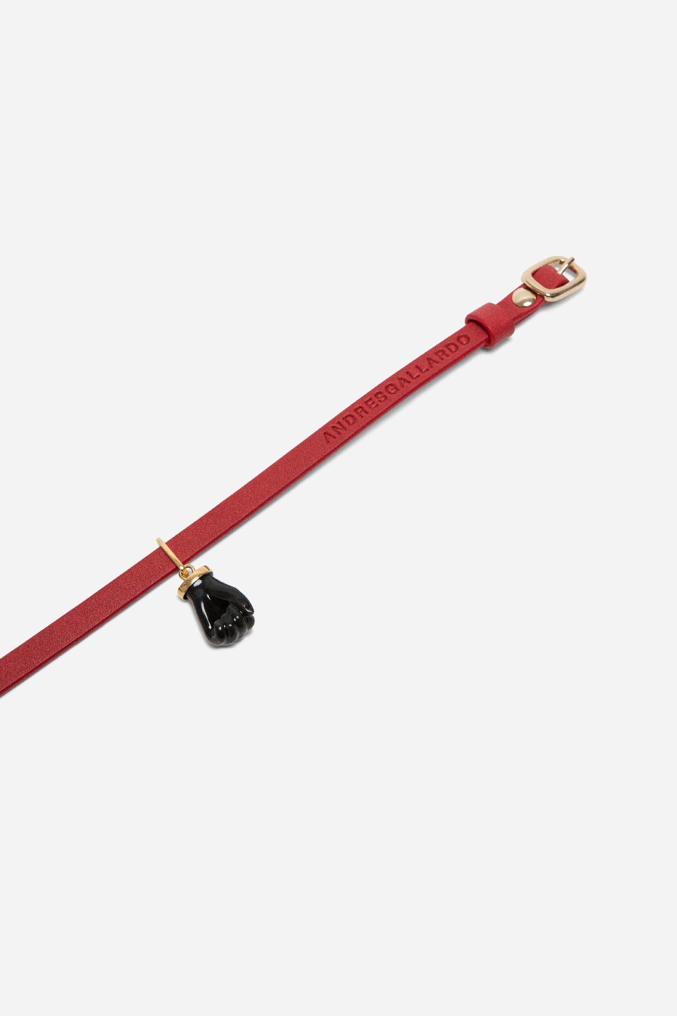 FIST LEATHER CHOKER -ANDRESGALLARDO