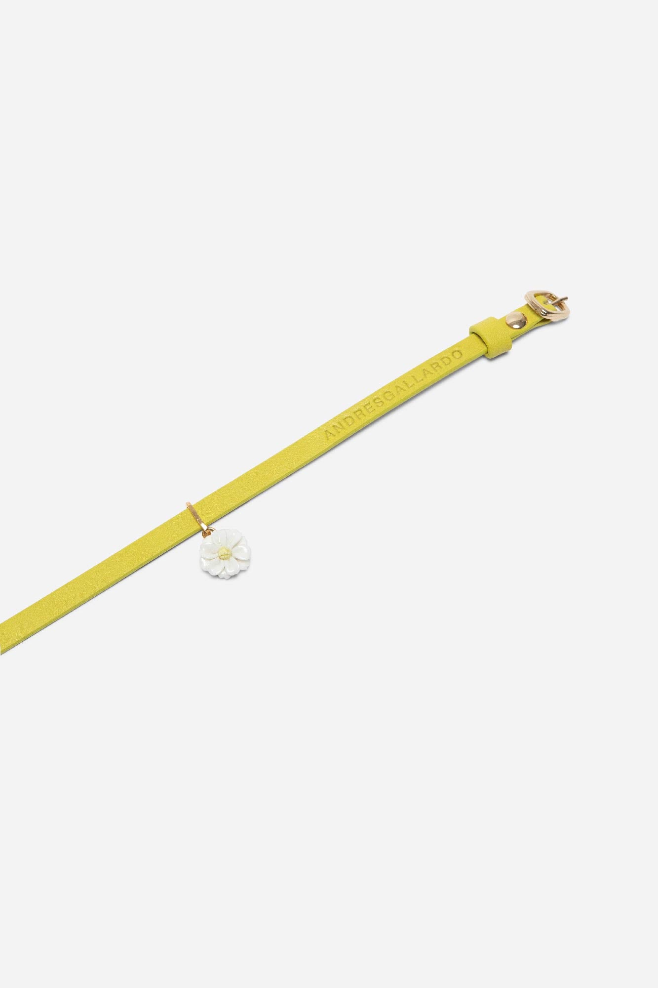MINI DAISY LEATHER CHOKER - ANDRESGALLARDO