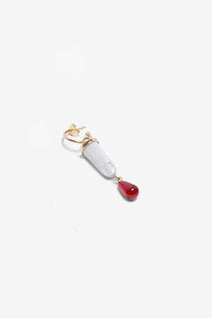 BLOOD DROP SING EARRING - ANDRESGALLARDO