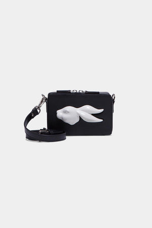 RECTANGULAR RABBIT HEAD MINI BAG BLACK - ANDRESGALLARDO